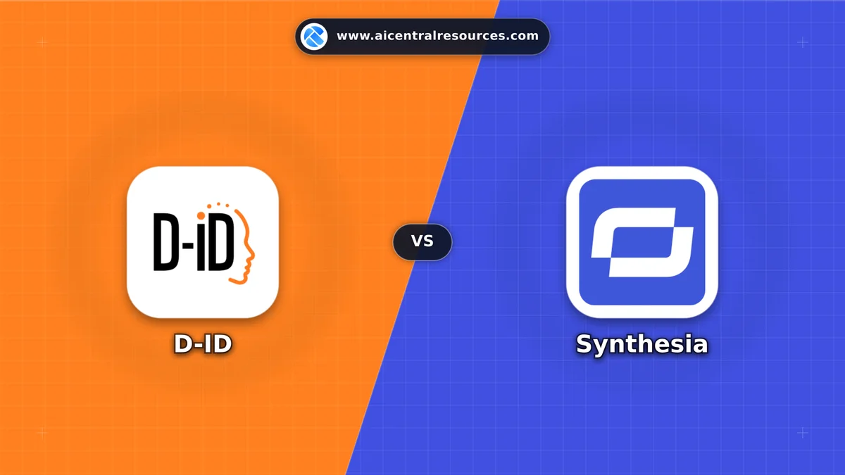 Compare D-ID vs Synthesia - Features, Pricing & Performance Matrix D-ID vs Synthesia Comparison Battle Card - Features, Pricing & Review in AI E-commerce Tools