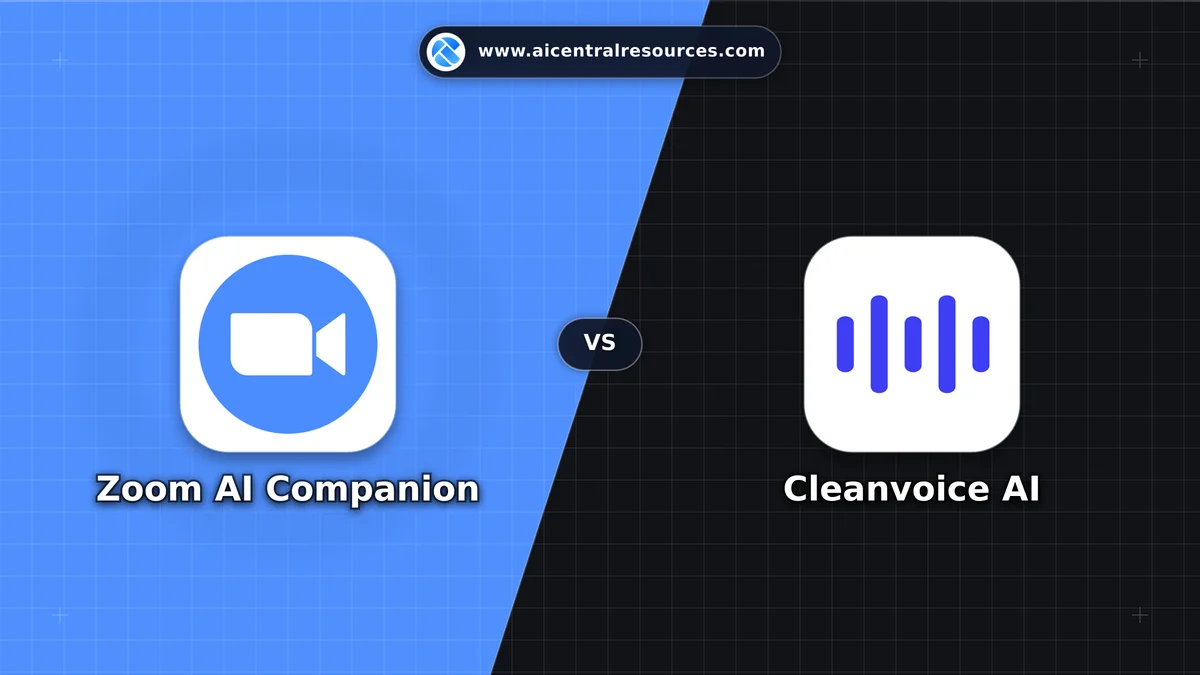 Compare Zoom AI Companion vs Cleanvoice AI - Features, Pricing & Performance Matrix Zoom AI Companion vs Cleanvoice AI Comparison Battle Card - Features, Pricing & Review in AI Productivity Tools
