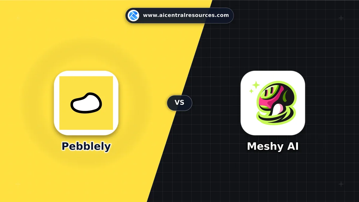 Compare Pebblely vs Meshy AI - Features, Pricing & Performance Matrix Pebblely vs Meshy AI Comparison Battle Card - Features, Pricing & Review in AI E-commerce Tools