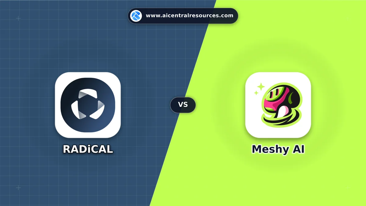 RADiCAL vs Meshy AI Comparison Battle Card - Features, Pricing & Review in AI Design Tools