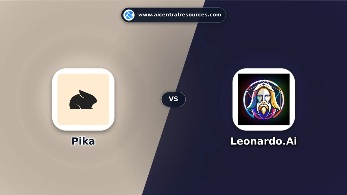 Compare Pika vs Leonardo.Ai - Features, Pricing & Performance Matrix Pika vs Leonardo.Ai Comparison Battle Card - Features, Pricing & Review in AI Video Tools