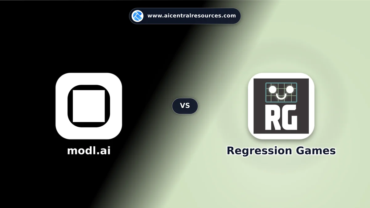 Compare modl.ai vs Regression Games - Features, Pricing & Performance Matrix modl.ai vs Regression Games Comparison Battle Card - Features, Pricing & Review in AI Gaming & Entertainment