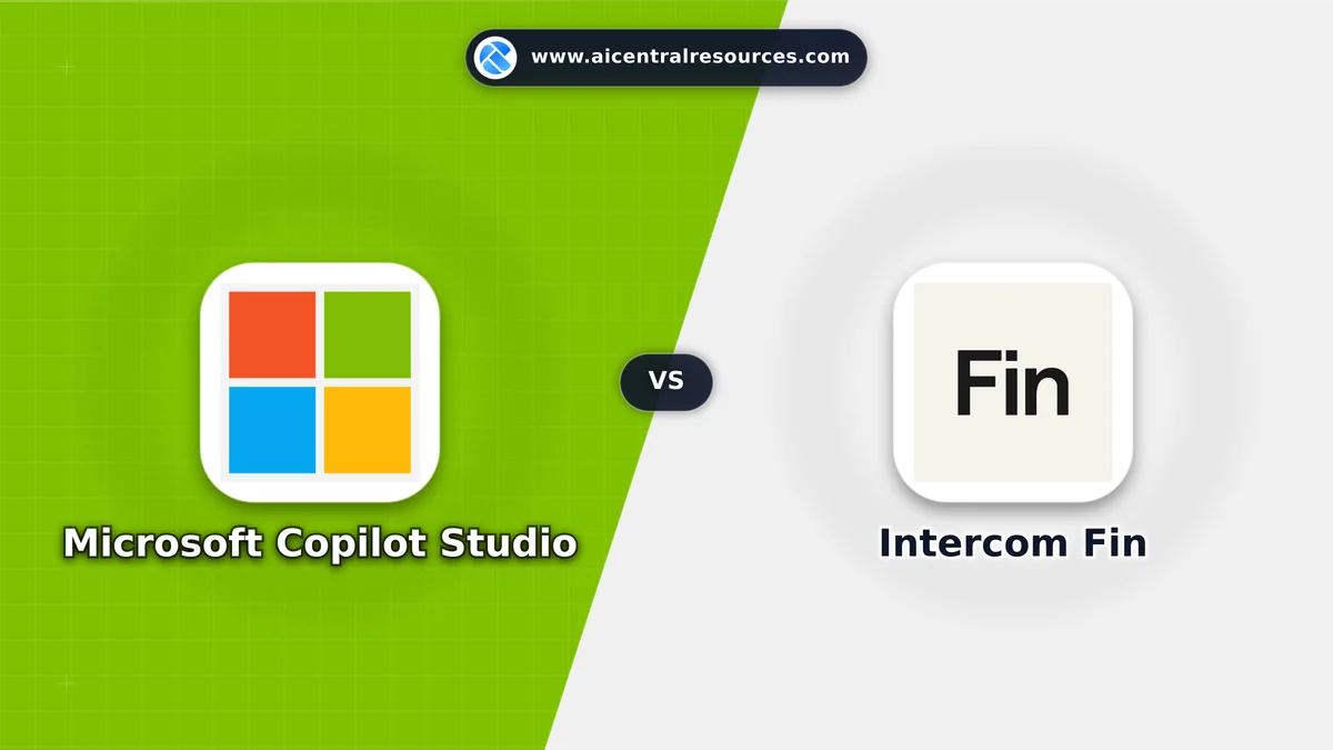 Microsoft Copilot Studio vs Intercom Fin Comparison Battle Card - Features, Pricing & Review in AI Chatbots