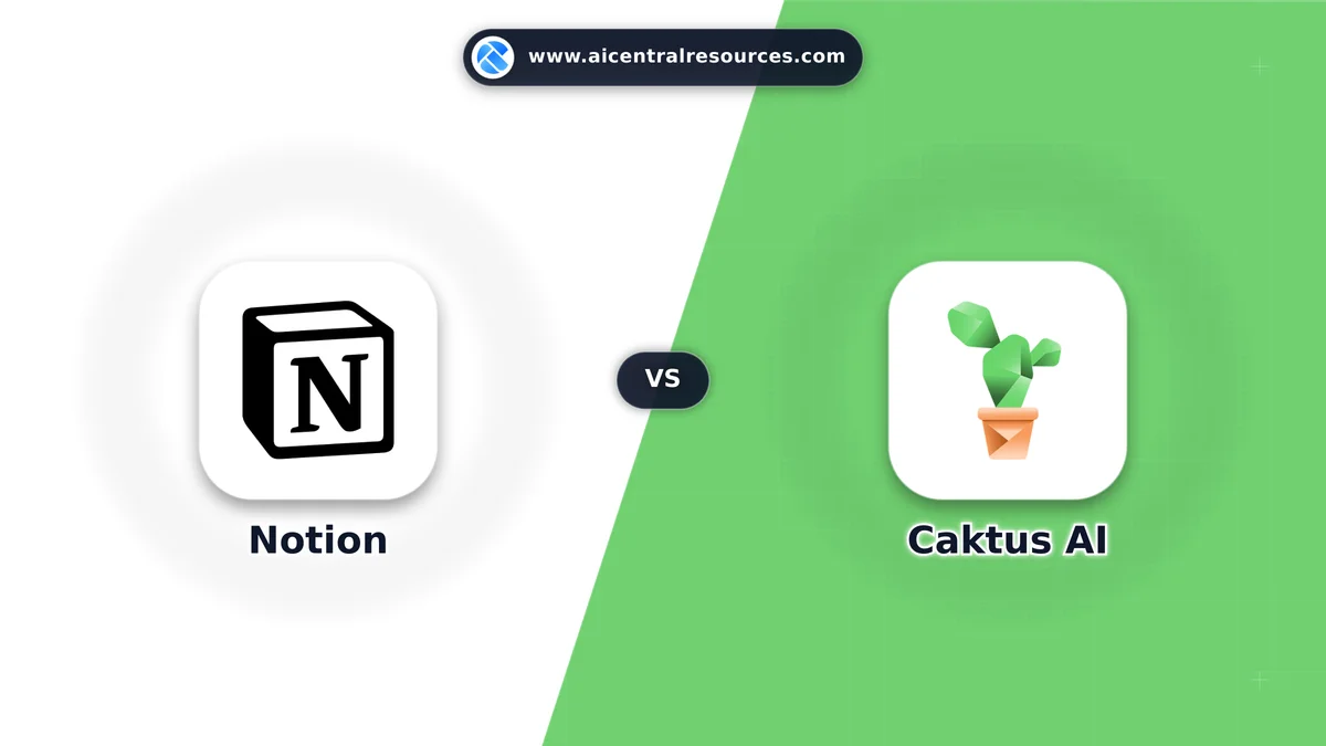 Notion vs Caktus AI Comparison Battle Card - Features, Pricing & Review in AI Productivity Tools