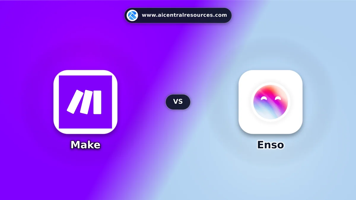 Compare Make vs Enso - In-Depth Feature Matrix, Pricing & Ratings Make vs Enso Comparison Battle Card: Features, Pricing & Performance Matrix in AI Coding Assistants