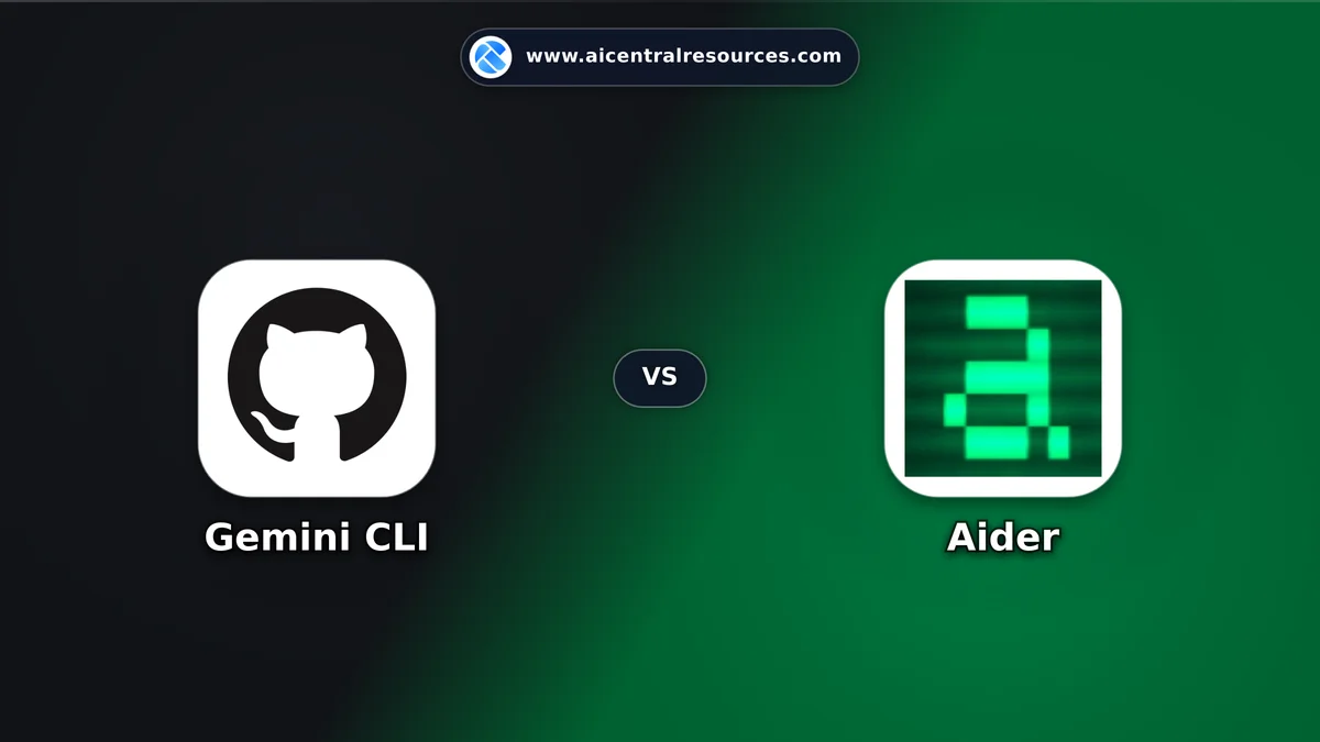 Gemini CLI vs Aider Comparison Battle Card: Features, Pricing & Performance Matrix in AI Coding Assistants