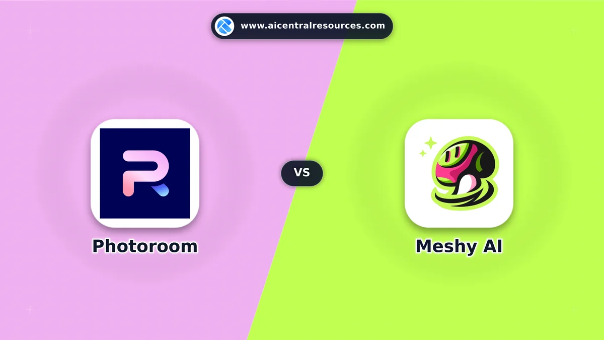 Photoroom vs Meshy AI Comparison Battle Card - Features, Pricing & Review in AI E-commerce Tools