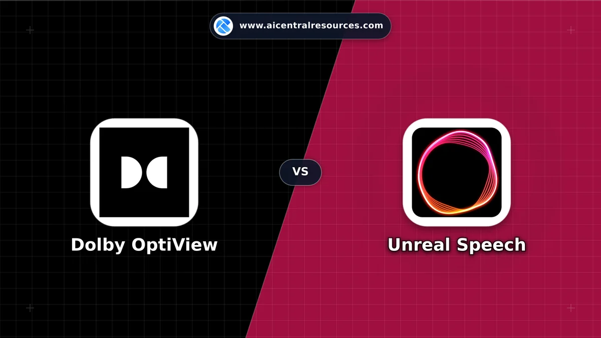 Dolby OptiView vs Unreal Speech Comparison Battle Card - Features, Pricing & Review in AI Audio & Music Tools