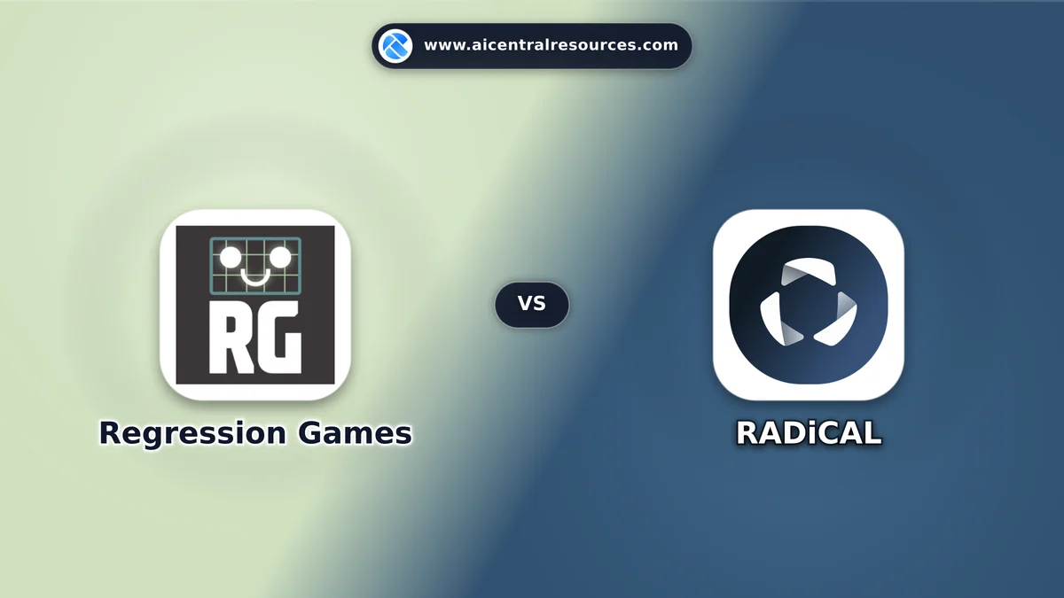 Compare Regression Games vs RADiCAL - Features, Pricing & Performance Matrix Regression Games vs RADiCAL Comparison Battle Card - Features, Pricing & Review in AI Gaming & Entertainment