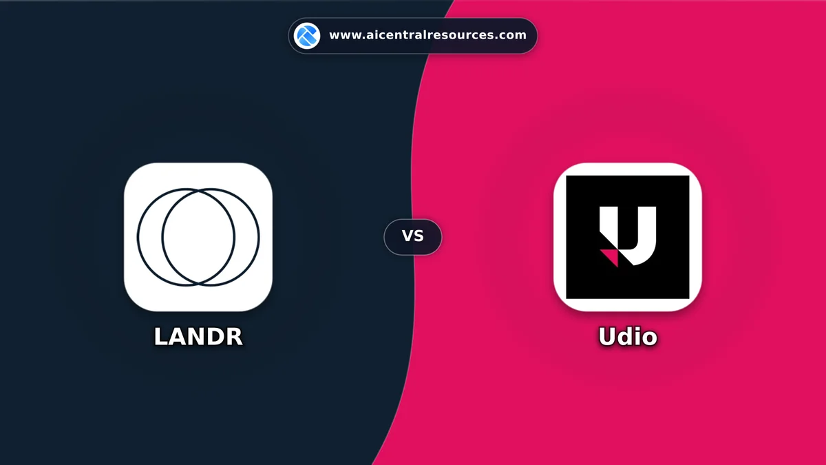 LANDR vs Udio Comparison Battle Card - Features, Pricing & Review in AI Audio & Music Tools