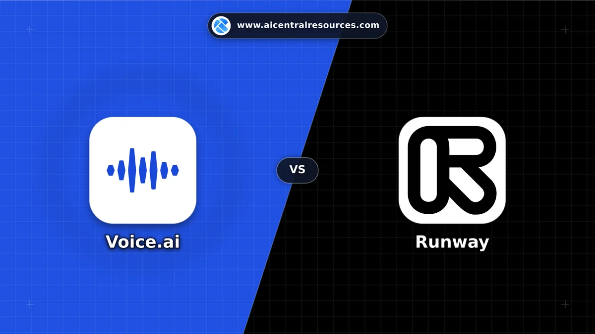 Compare Voice.ai vs Runway - Features, Pricing & Performance Matrix Voice.ai vs Runway Comparison Battle Card - Features, Pricing & Review in AI Audio & Music Tools