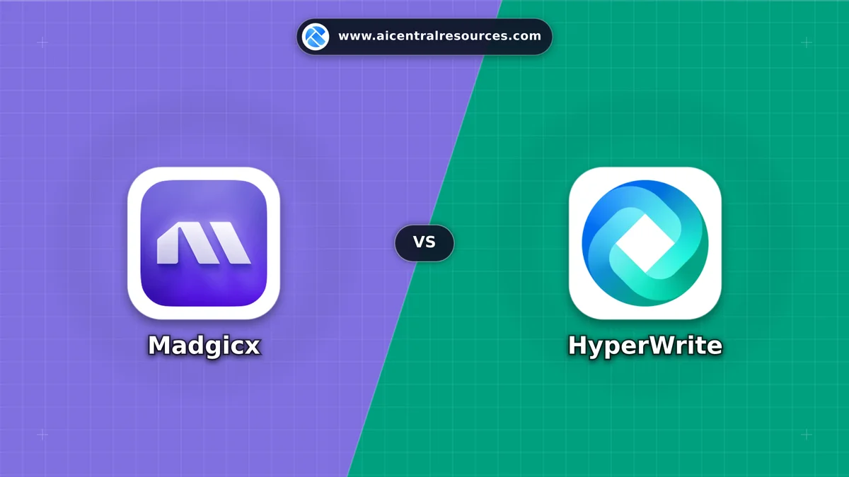 Compare Madgicx vs HyperWrite - In-Depth Feature Matrix, Pricing & Ratings Madgicx vs HyperWrite Comparison Battle Card: Features, Pricing & Performance Matrix in AI Marketing Tools