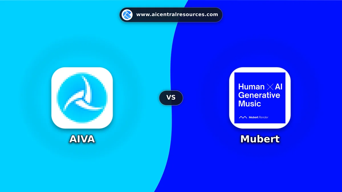 Compare AIVA vs Mubert - Features, Pricing & Performance Matrix AIVA vs Mubert Comparison Battle Card - Features, Pricing & Review in AI Audio & Music Tools