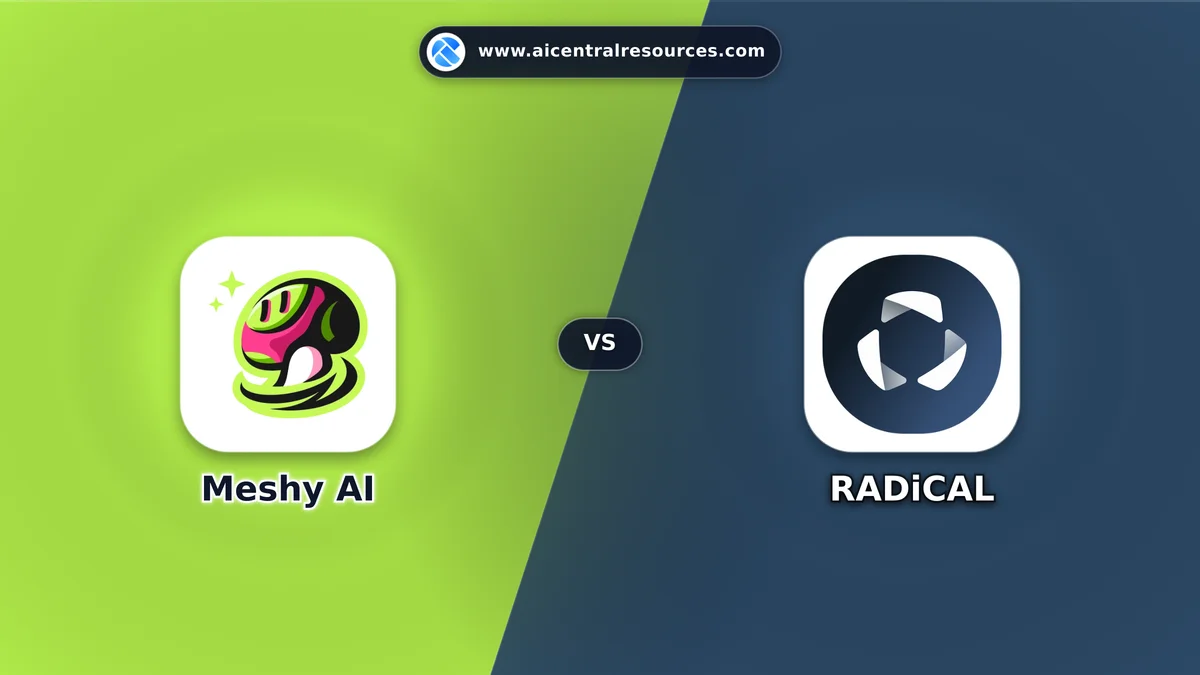 Compare Meshy AI vs RADiCAL - Features, Pricing & Performance Matrix Meshy AI vs RADiCAL Comparison Battle Card - Features, Pricing & Review in AI Design Tools