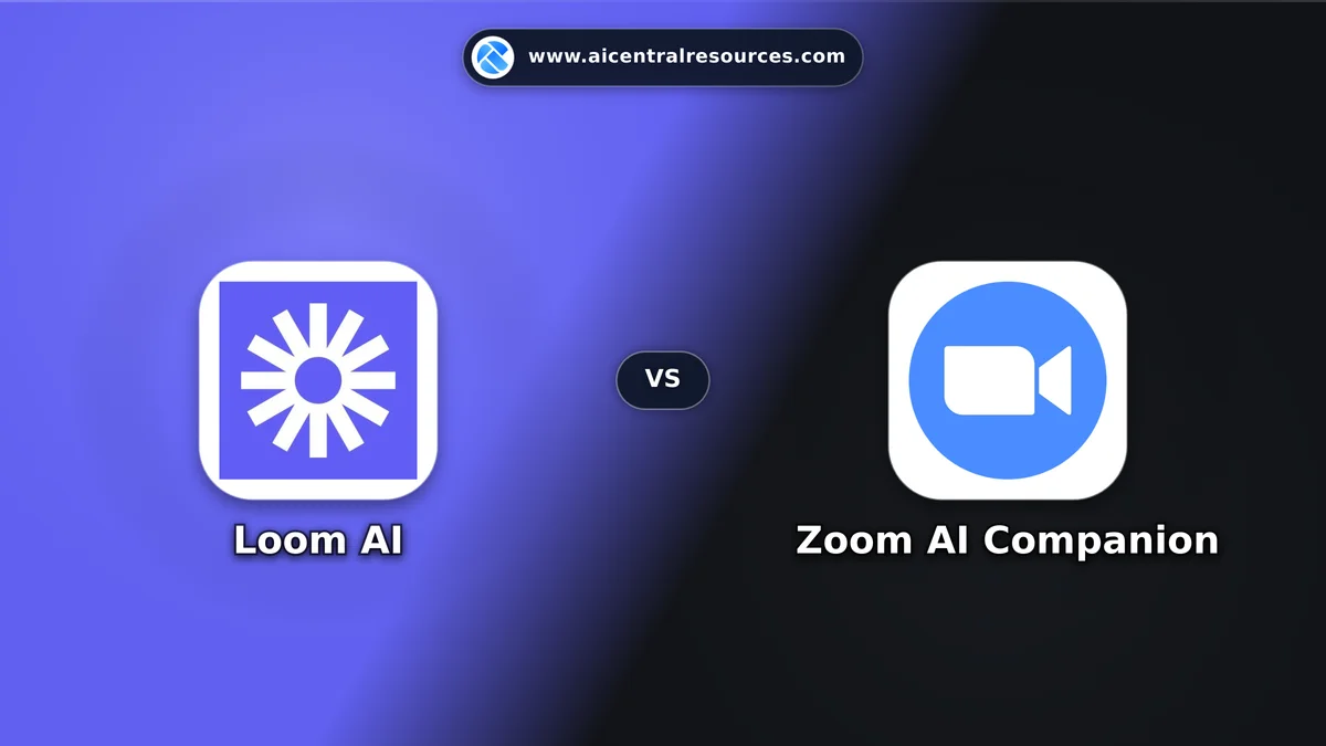 Compare Loom AI vs Zoom AI Companion - Features, Pricing & Performance Matrix Loom AI vs Zoom AI Companion Comparison Battle Card - Features, Pricing & Review in AI Productivity Tools