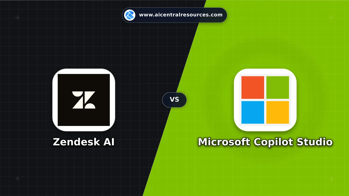 Zendesk AI vs Microsoft Copilot Studio Comparison Battle Card - Features, Pricing & Review in AI Chatbots