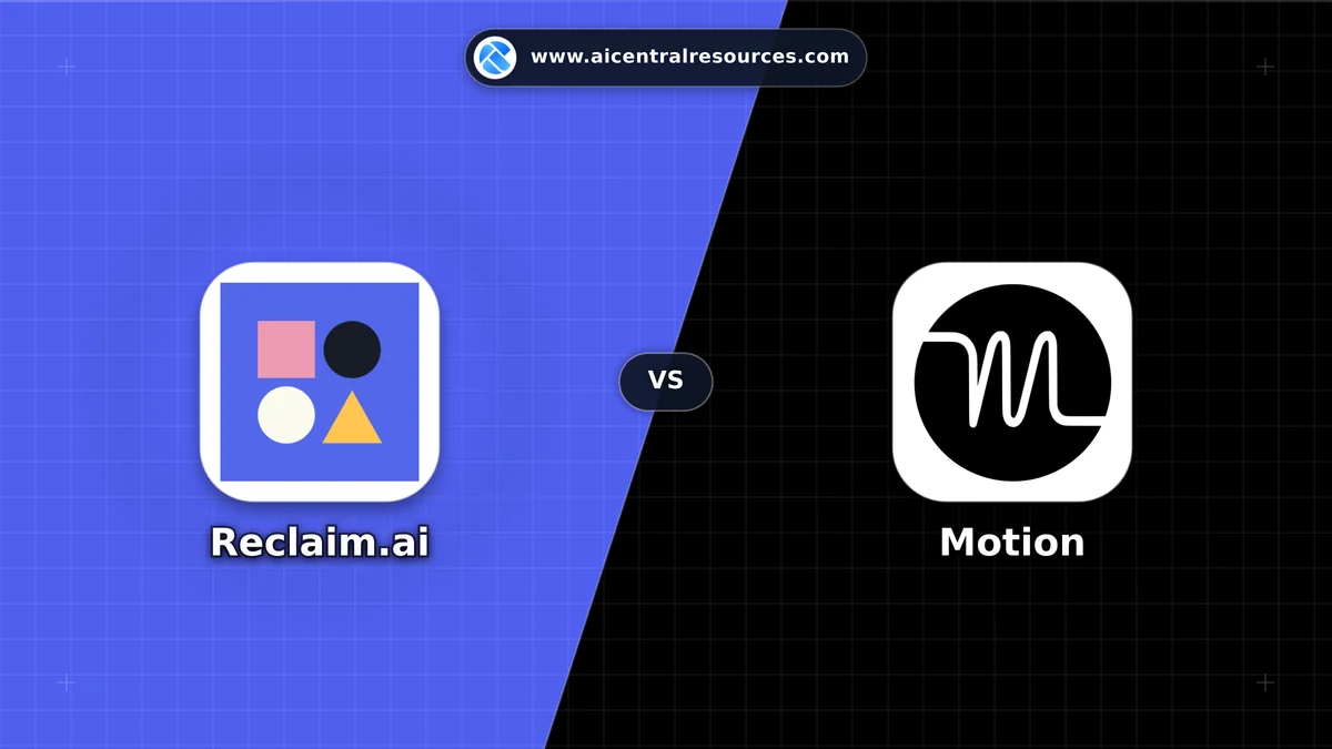Reclaim.ai vs Motion Comparison Battle Card: Features, Pricing & Performance Matrix in AI Productivity Tools