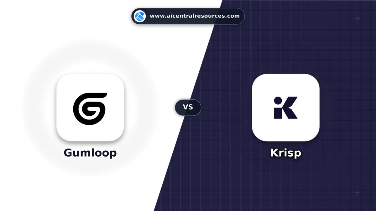Gumloop vs Krisp Comparison Battle Card: Features, Pricing & Performance Matrix in AI No-Code / Automation Tools