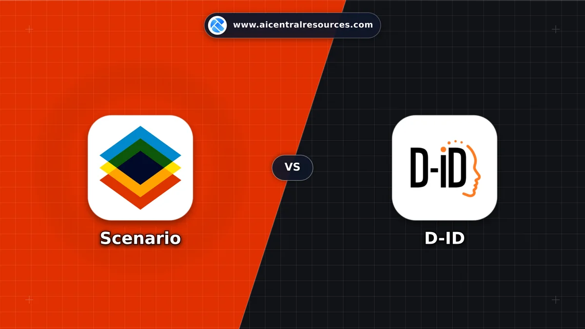 Compare Scenario vs D-ID - Features, Pricing & Performance Matrix Scenario vs D-ID Comparison Battle Card - Features, Pricing & Review in AI Art & Animation Tools