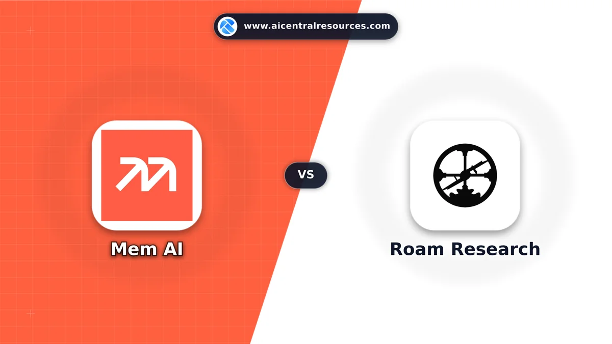 Compare Mem AI vs Roam Research - Features, Pricing & Performance Matrix Mem AI vs Roam Research Comparison Battle Card - Features, Pricing & Review in AI Productivity Tools