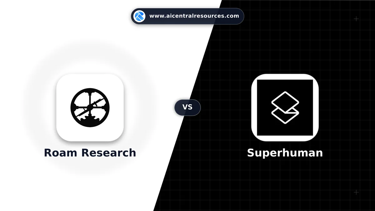 Compare Roam Research vs Superhuman - Features, Pricing & Performance Matrix Roam Research vs Superhuman Comparison Battle Card - Features, Pricing & Review in AI Research & Education Tools