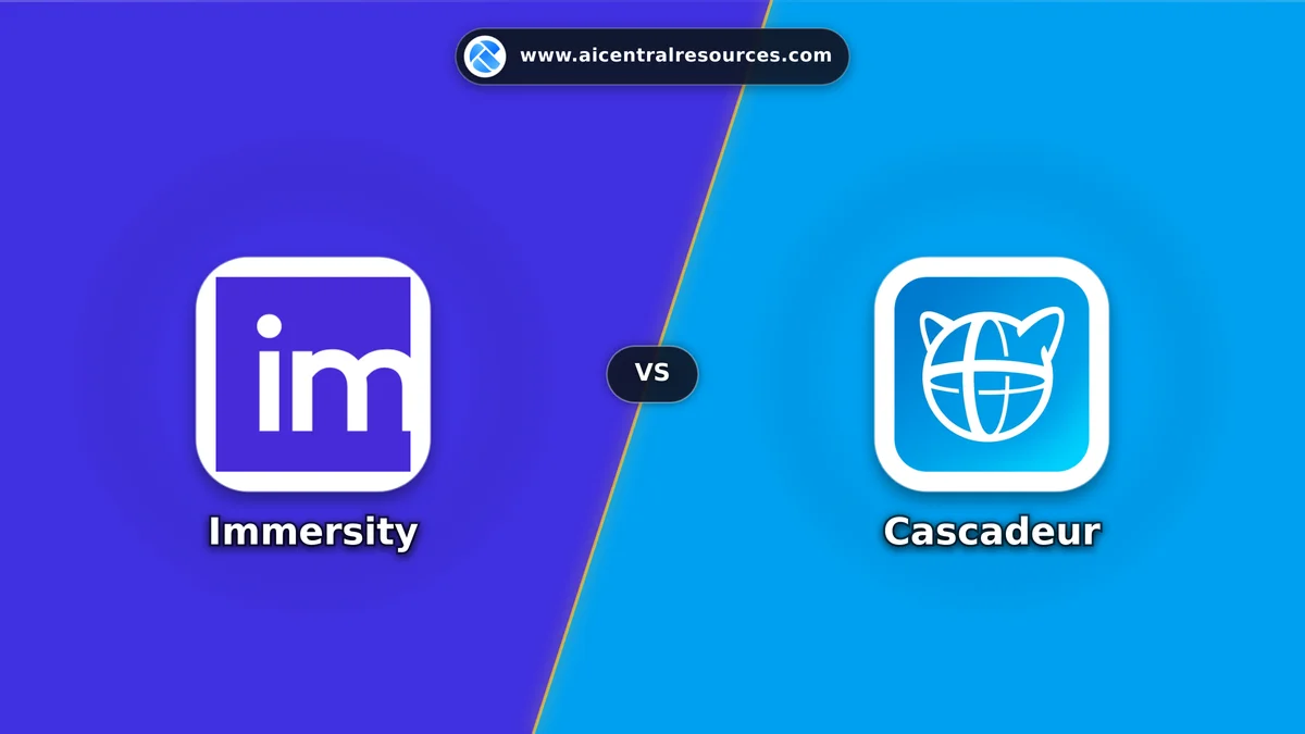 Immersity vs Cascadeur Comparison Battle Card - Features, Pricing & Review in AI Video Tools
