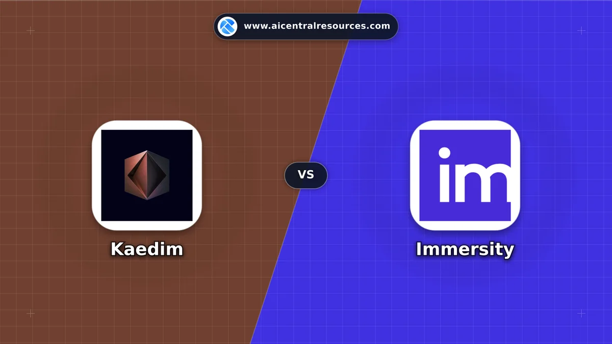Kaedim vs Immersity Comparison Battle Card - Features, Pricing & Review in AI Video Tools