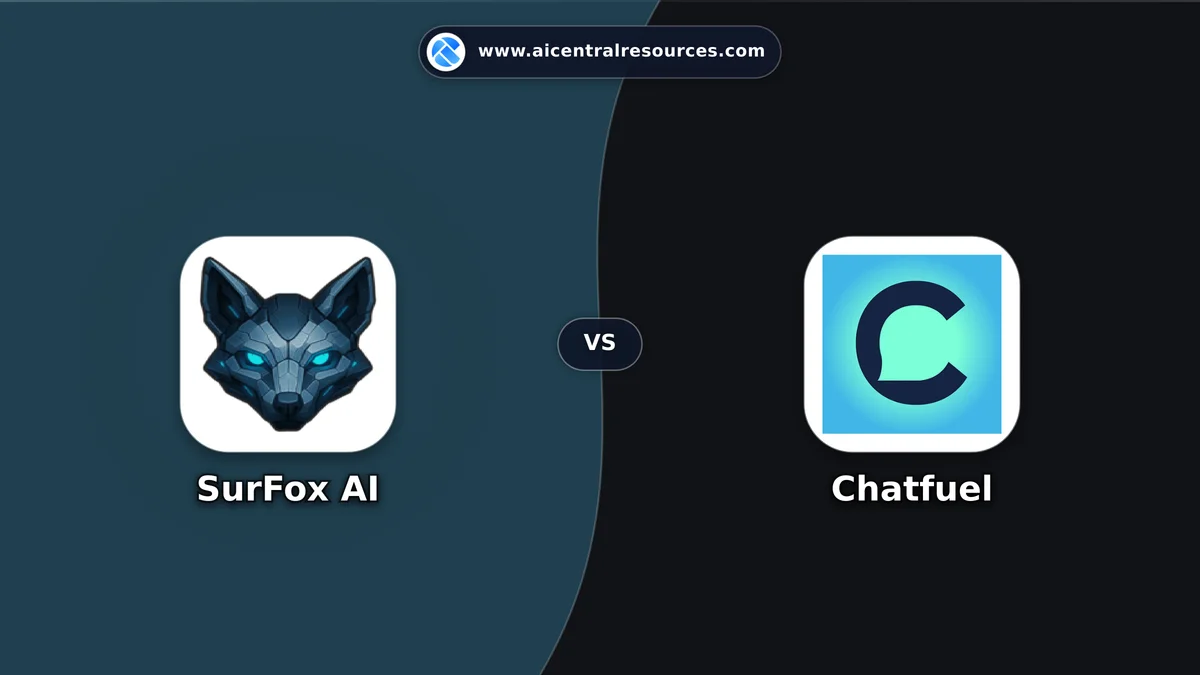 SurFox AI vs Chatfuel Comparison Battle Card - Features, Pricing & Review in AI Chatbots
