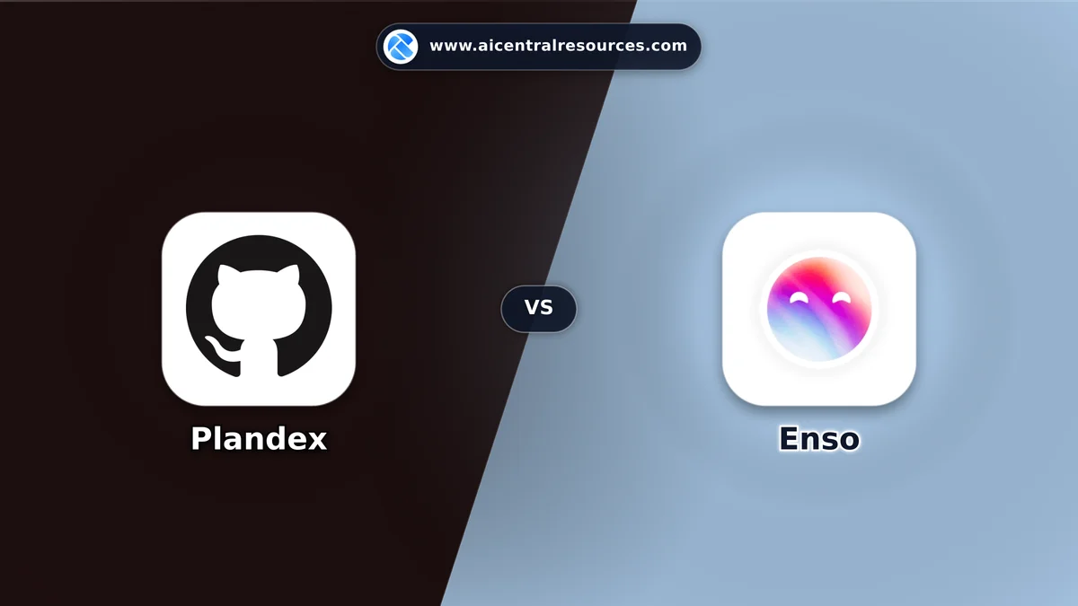 Compare Plandex vs Enso - In-Depth Feature Matrix, Pricing & Ratings Plandex vs Enso Comparison Battle Card: Features, Pricing & Performance Matrix in AI Coding Assistants