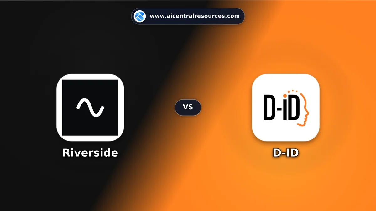 Compare Riverside vs D-ID - Features, Pricing & Performance Matrix Riverside vs D-ID Comparison Battle Card - Features, Pricing & Review in AI Video Tools