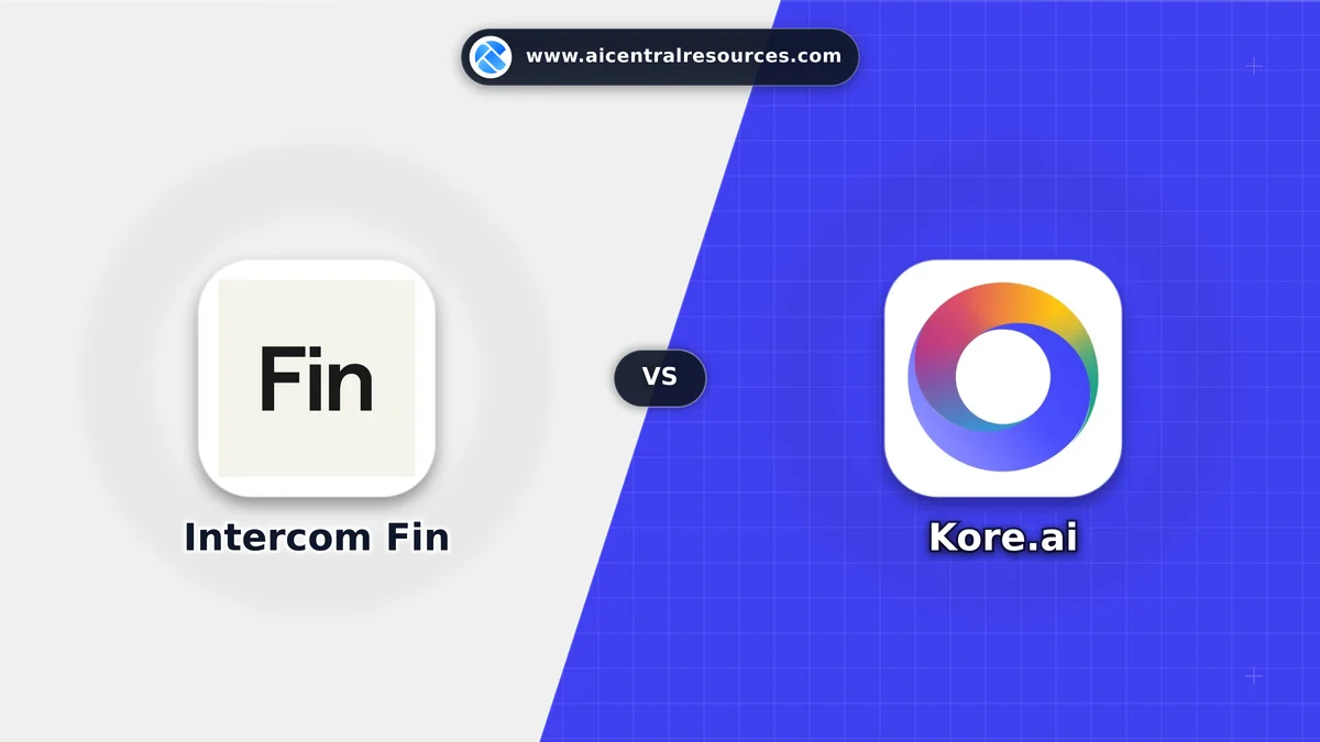 Intercom Fin vs Kore.ai Comparison Battle Card - Features, Pricing & Review in AI Chatbots