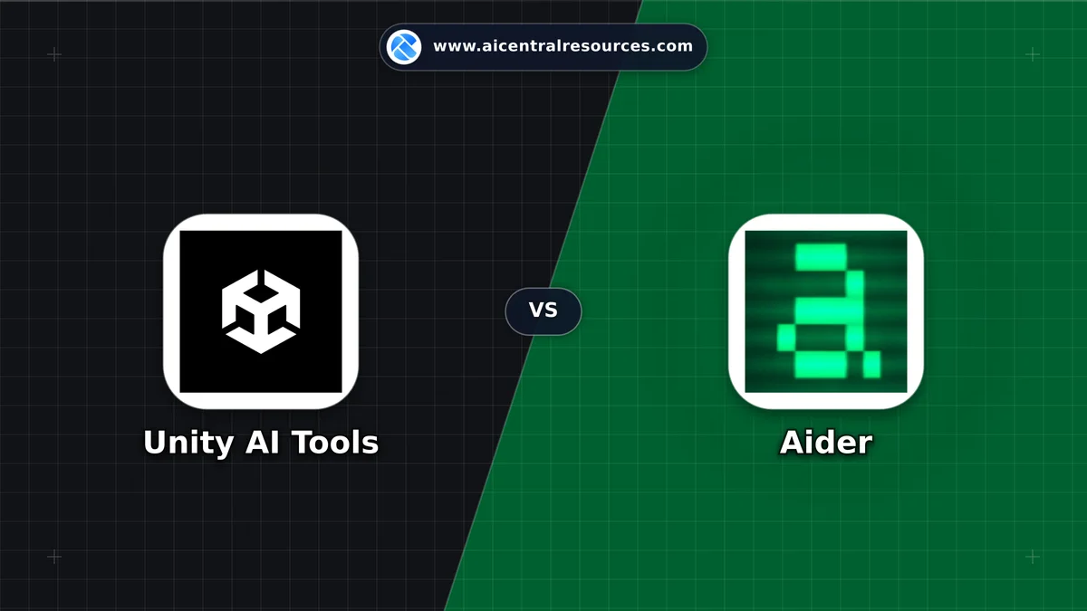 Compare Unity AI Tools vs Aider - Features, Pricing & Performance Matrix Unity AI Tools vs Aider Comparison Battle Card - Features, Pricing & Review in AI Gaming & Entertainment