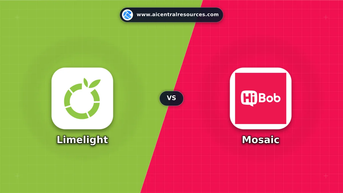 Compare Limelight vs Mosaic - Features, Pricing & Performance Matrix Limelight vs Mosaic Comparison Battle Card - Features, Pricing & Review in AI Data & Analytics Tools