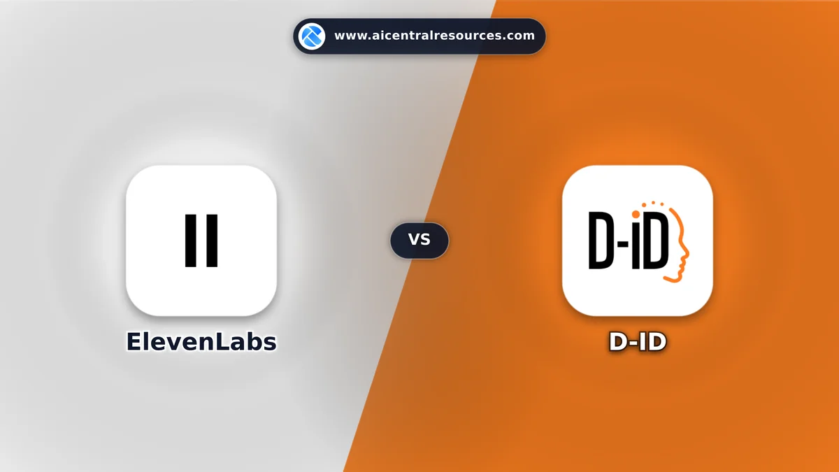 Compare ElevenLabs vs D-ID - Features, Pricing & Performance Matrix ElevenLabs vs D-ID Comparison Battle Card - Features, Pricing & Review in AI E-commerce Tools