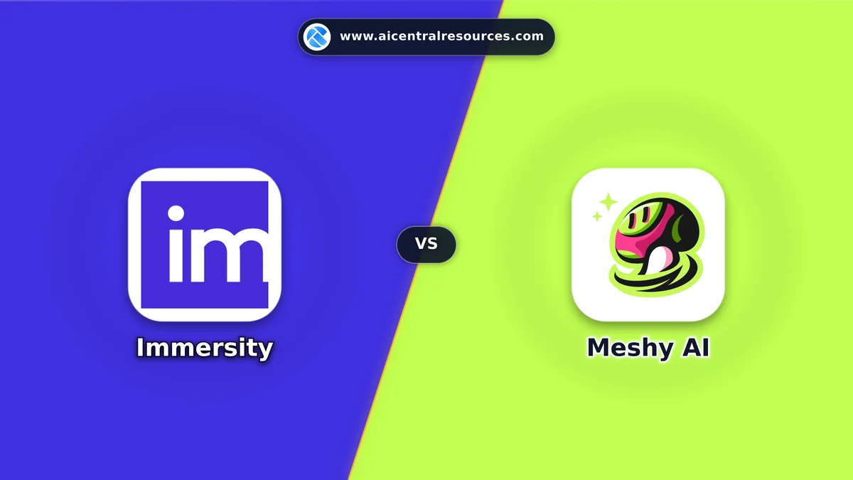 Immersity vs Meshy AI Comparison Battle Card - Features, Pricing & Review in AI Video Tools