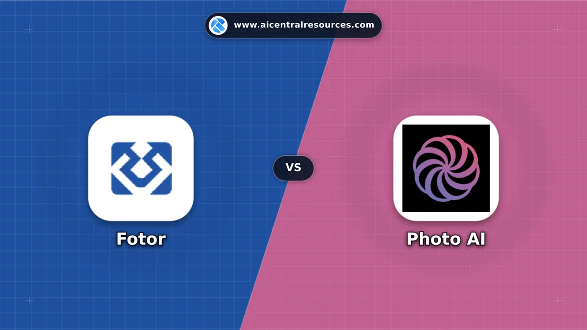 Fotor vs Photo AI Comparison Battle Card - Features, Pricing & Review in AI E-commerce Tools