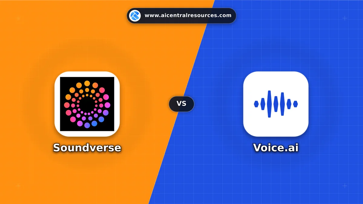 Compare Soundverse vs Voice.ai - Features, Pricing & Performance Matrix Soundverse vs Voice.ai Comparison Battle Card - Features, Pricing & Review in AI Audio & Music Tools