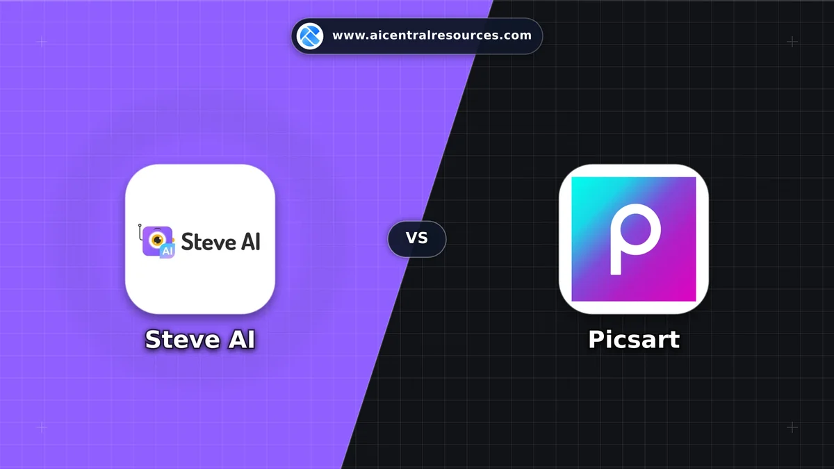 Compare Steve AI vs Picsart - Features, Pricing & Performance Matrix Steve AI vs Picsart Comparison Battle Card - Features, Pricing & Review in AI Marketing Tools