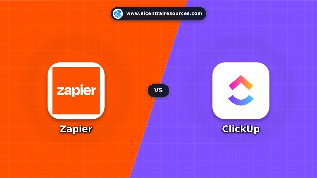 Zapier vs ClickUp Comparison Battle Card - Features, Pricing & Review in AI Productivity Tools