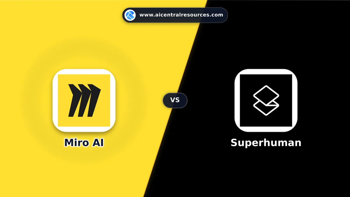 Miro AI vs Superhuman Comparison Battle Card - Features, Pricing & Review in AI Productivity Tools