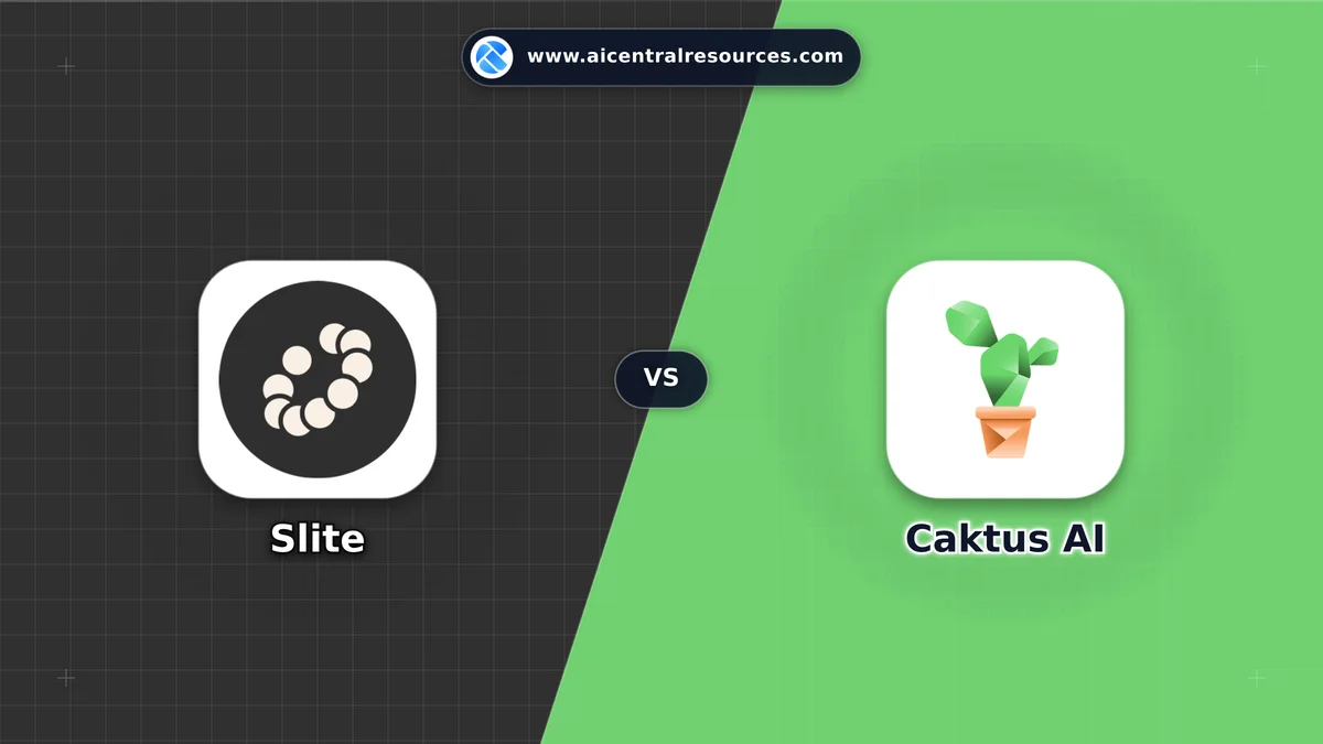 Compare Slite vs Caktus AI - In-Depth Feature Matrix, Pricing & Ratings Slite vs Caktus AI Comparison Battle Card: Features, Pricing & Performance Matrix in AI Productivity Tools