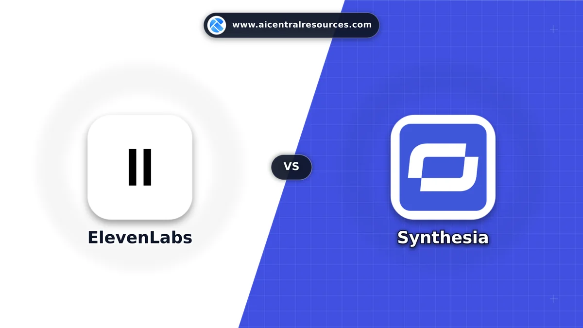 Compare ElevenLabs vs Synthesia - Features, Pricing & Performance Matrix ElevenLabs vs Synthesia Comparison Battle Card - Features, Pricing & Review in AI Audio & Music Tools