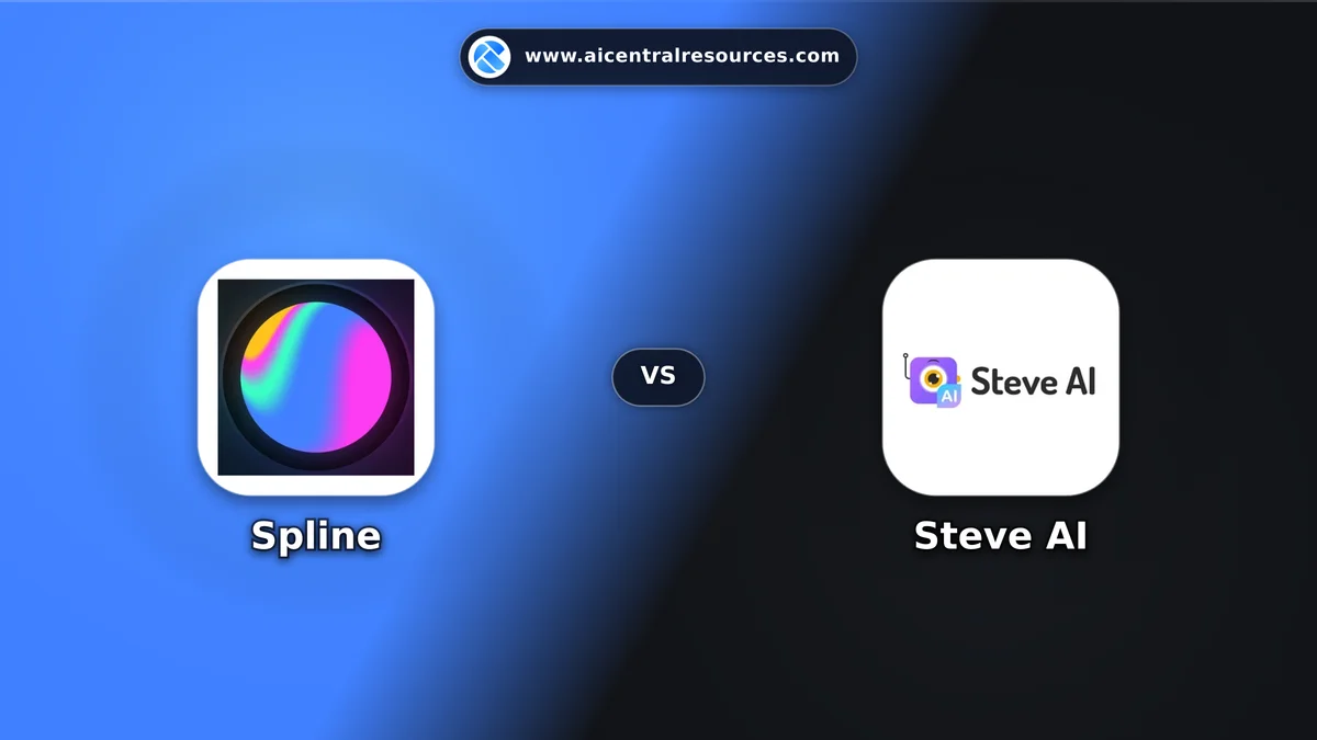 Compare Spline vs Steve AI - Features, Pricing & Performance Matrix Spline vs Steve AI Comparison Battle Card - Features, Pricing & Review in AI Marketing Tools