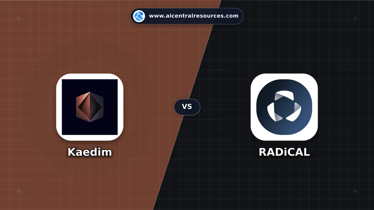 Kaedim vs RADiCAL Comparison Battle Card - Features, Pricing & Review in AI Design Tools