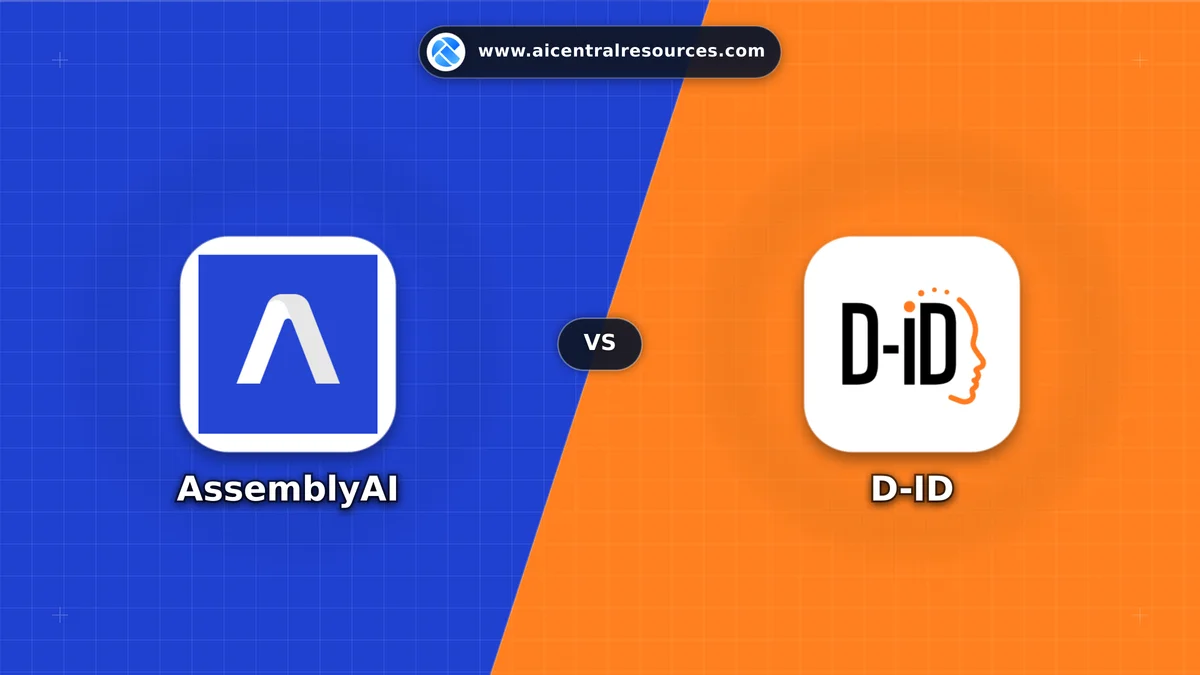 AssemblyAI vs D-ID Comparison Battle Card - Features, Pricing & Review in AI Chatbots