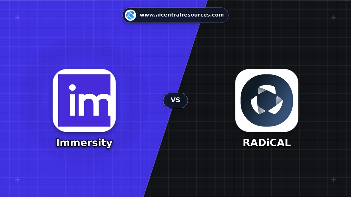 Immersity vs RADiCAL Comparison Battle Card - Features, Pricing & Review in AI Video Tools