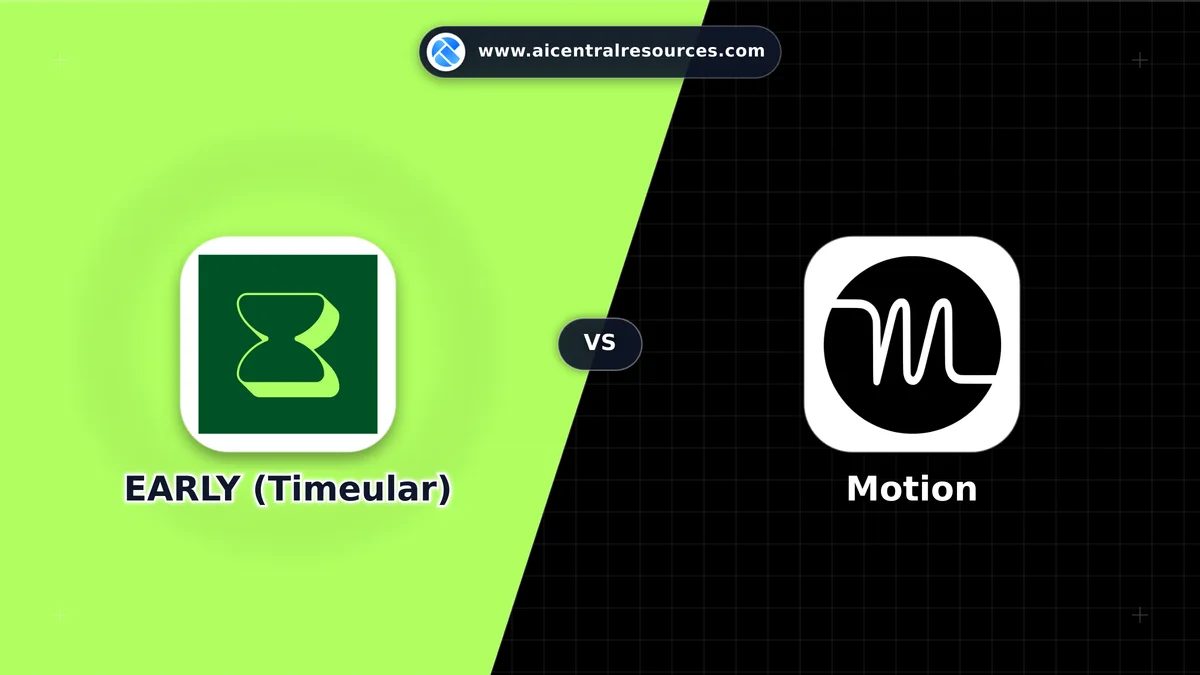 EARLY (Timeular) vs Motion Comparison Battle Card: Features, Pricing & Performance Matrix in AI Productivity Tools