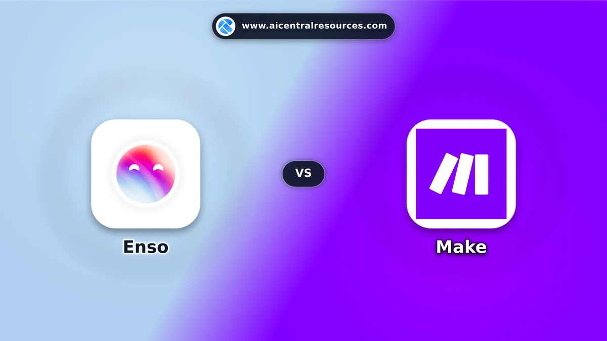 Compare Enso vs Make - Features, Pricing & Performance Matrix Enso vs Make Comparison Battle Card - Features, Pricing & Review in AI No-Code / Automation Tools