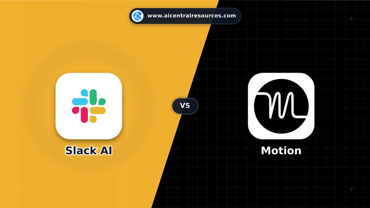 Slack AI vs Motion Comparison Battle Card - Features, Pricing & Review in AI Writing Assistant Tools