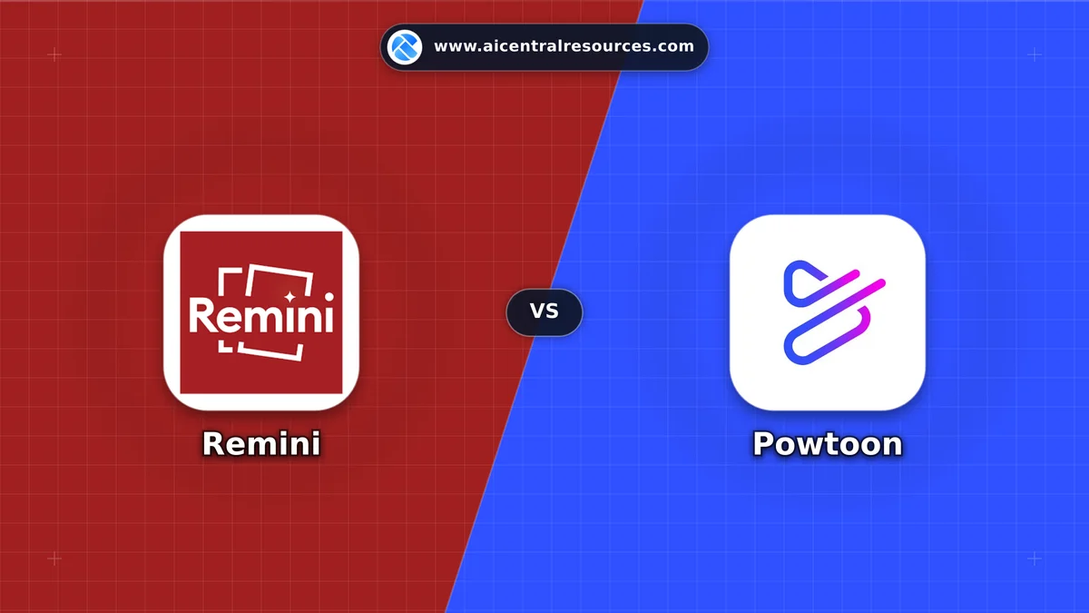 Compare Remini vs Powtoon - Features, Pricing & Performance Matrix Remini vs Powtoon Comparison Battle Card - Features, Pricing & Review in AI Design Tools